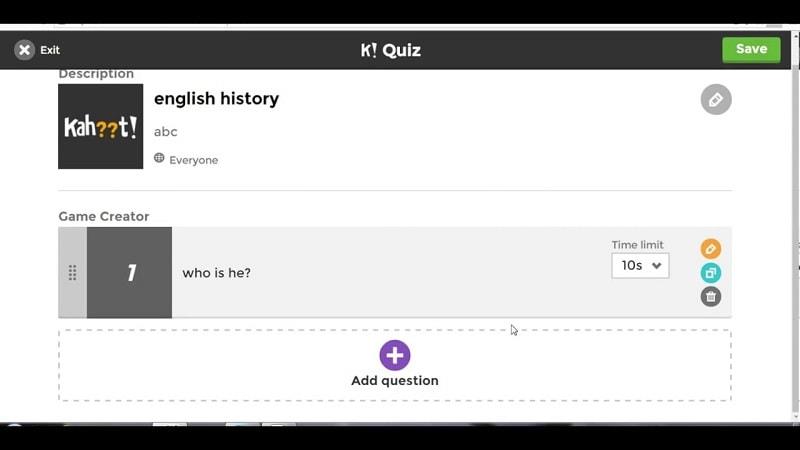 kahoot giúp xây dựng bộ câu hỏi