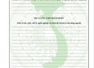 thành phần gia đình trong sơ yếu lý lịch