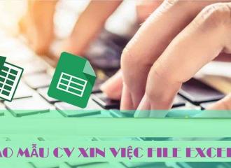 Mẫu CV xin việc file Excel - Có nên tạo CV bằng file Excel?