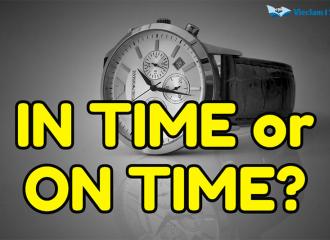 On time và in time