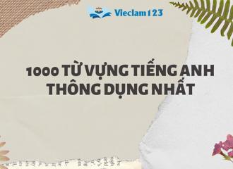 1000 từ vựng tiếng Anh thông dụng
