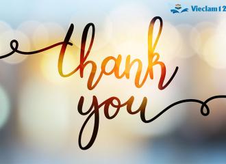 Cách nói cảm ơn trong tiếng Anh