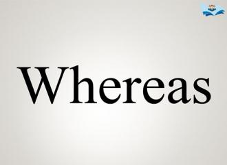 Whereas là gì