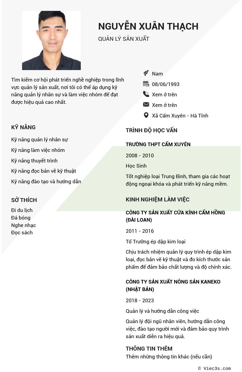CV