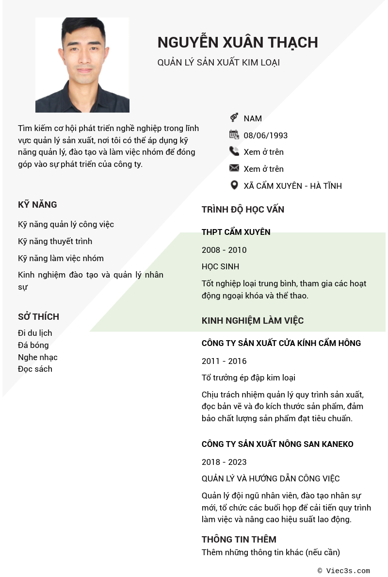 CV
