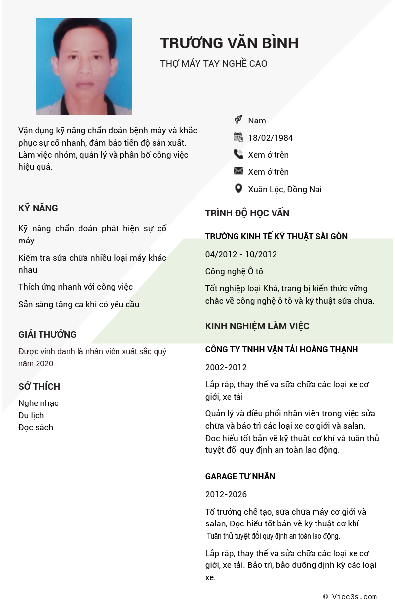 CV