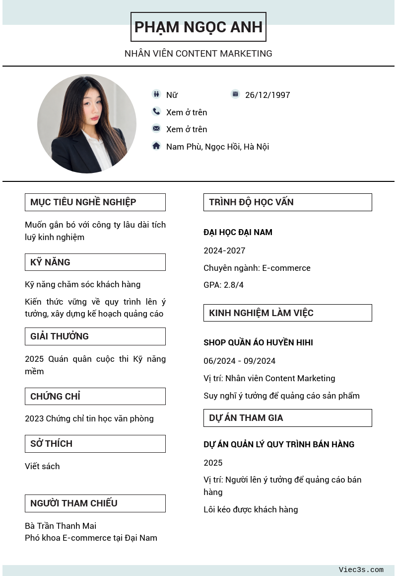 CV