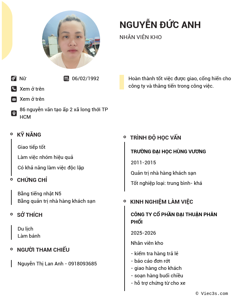 CV