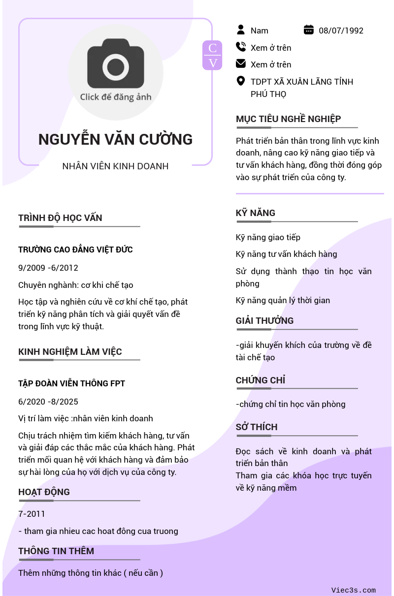 CV