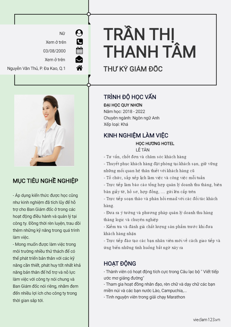 ảnh cv