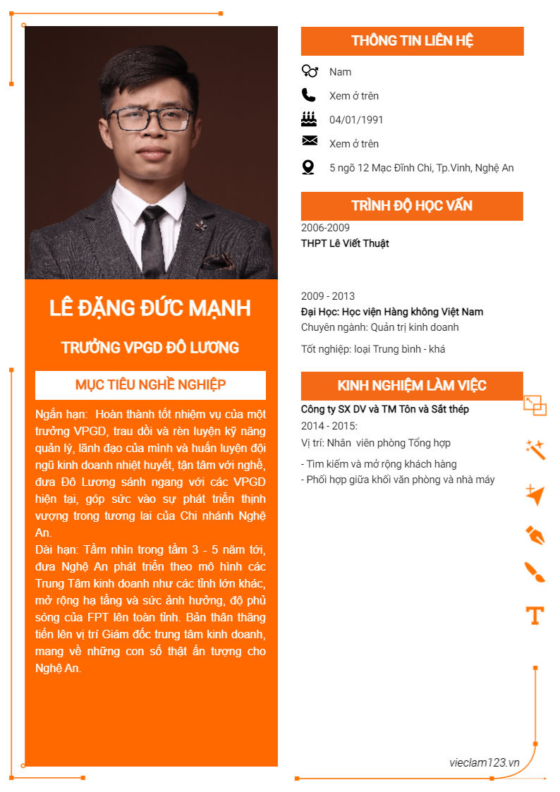 ảnh cv