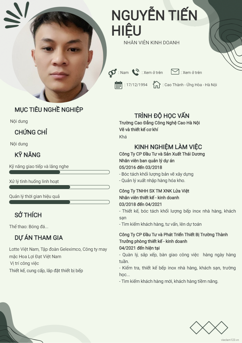 ảnh cv