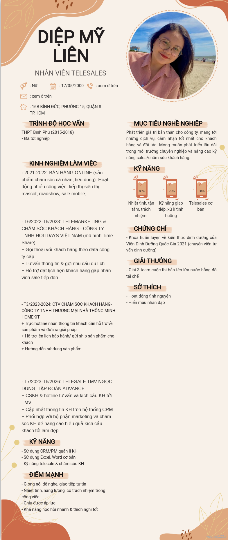 ảnh cv