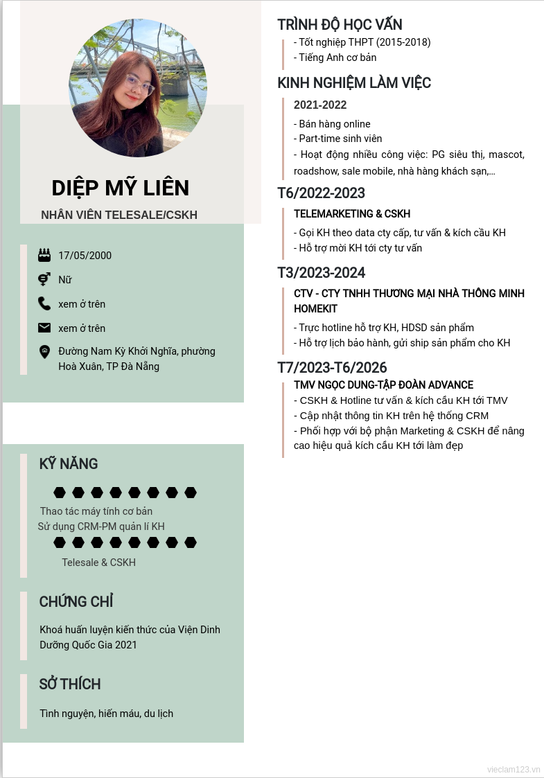 ảnh cv