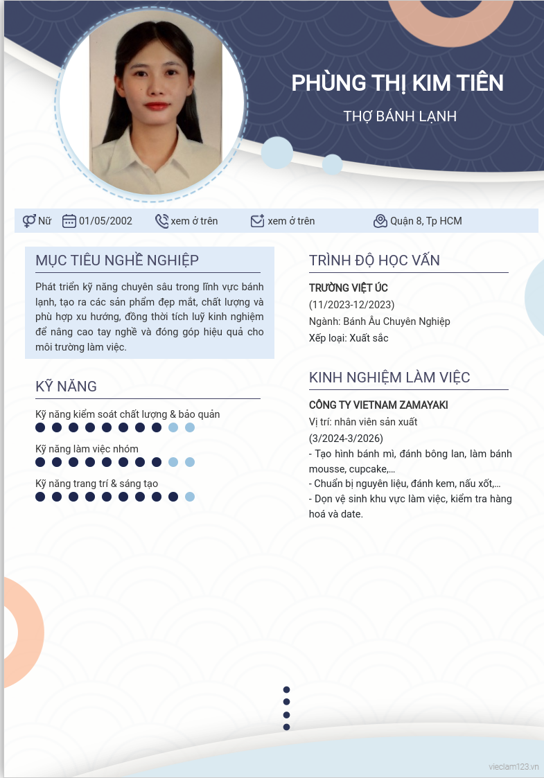 ảnh cv