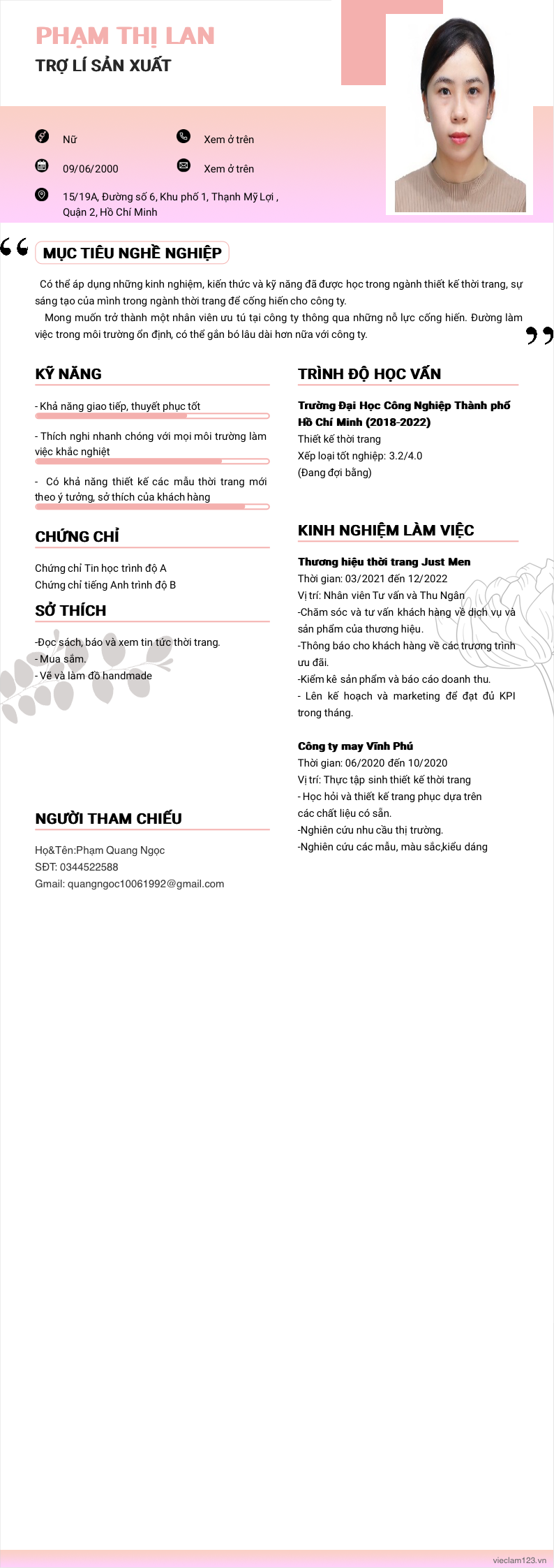 ảnh cv