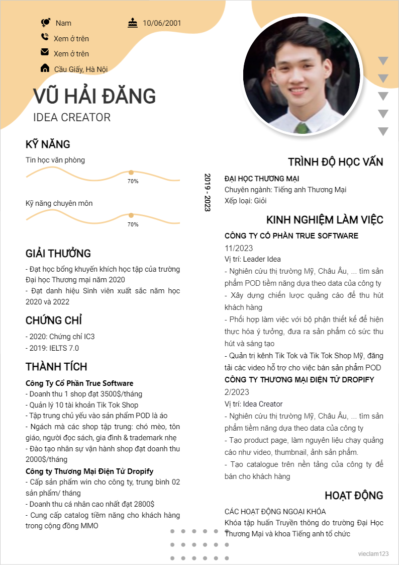 ảnh cv