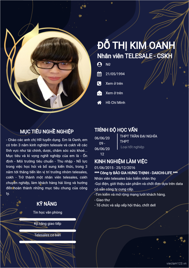 ảnh cv