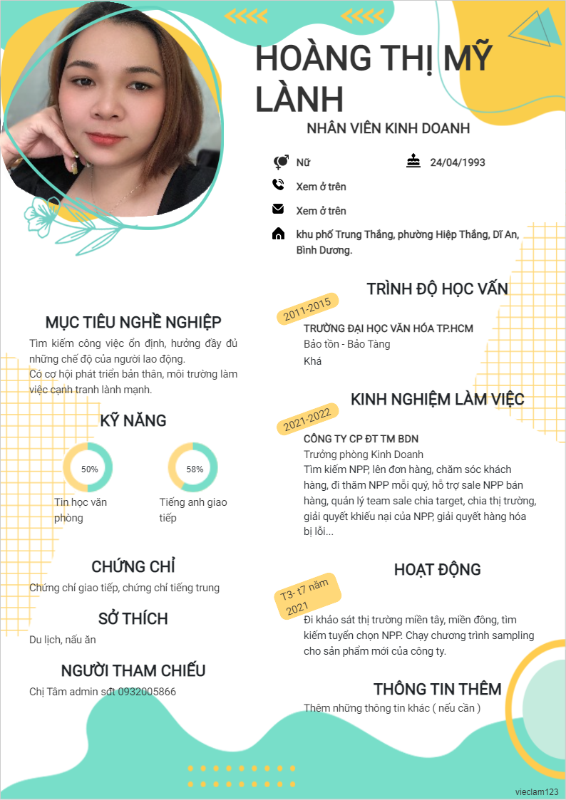 ảnh cv