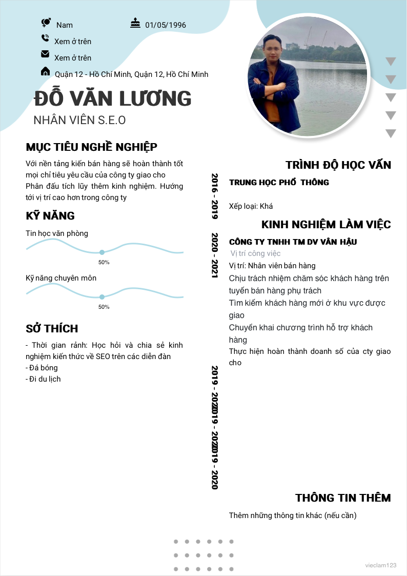ảnh cv