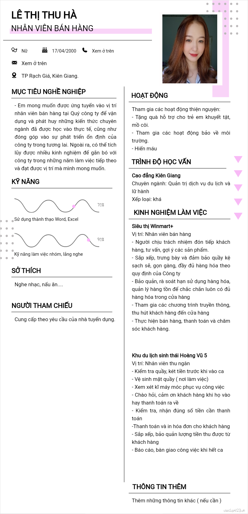 ảnh cv