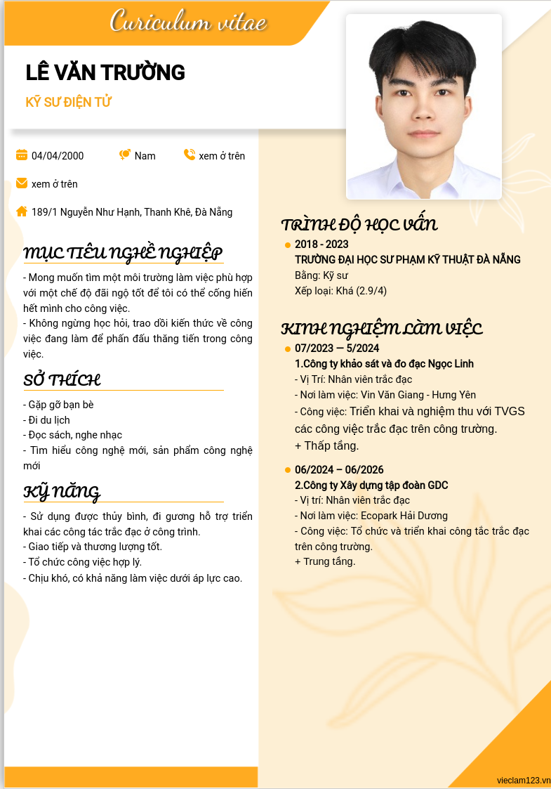ảnh cv