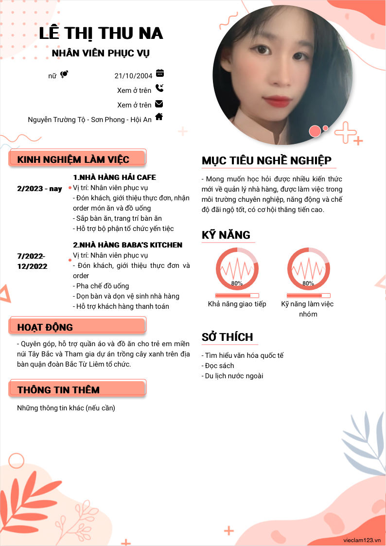 ảnh cv