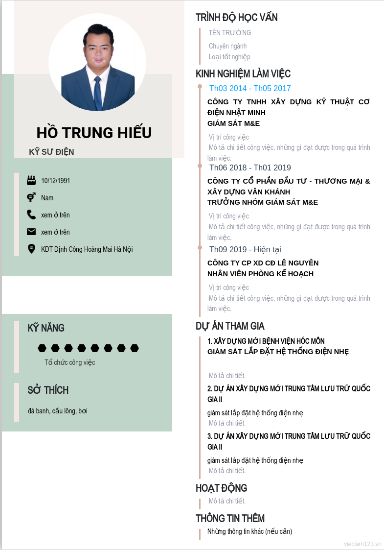 ảnh cv