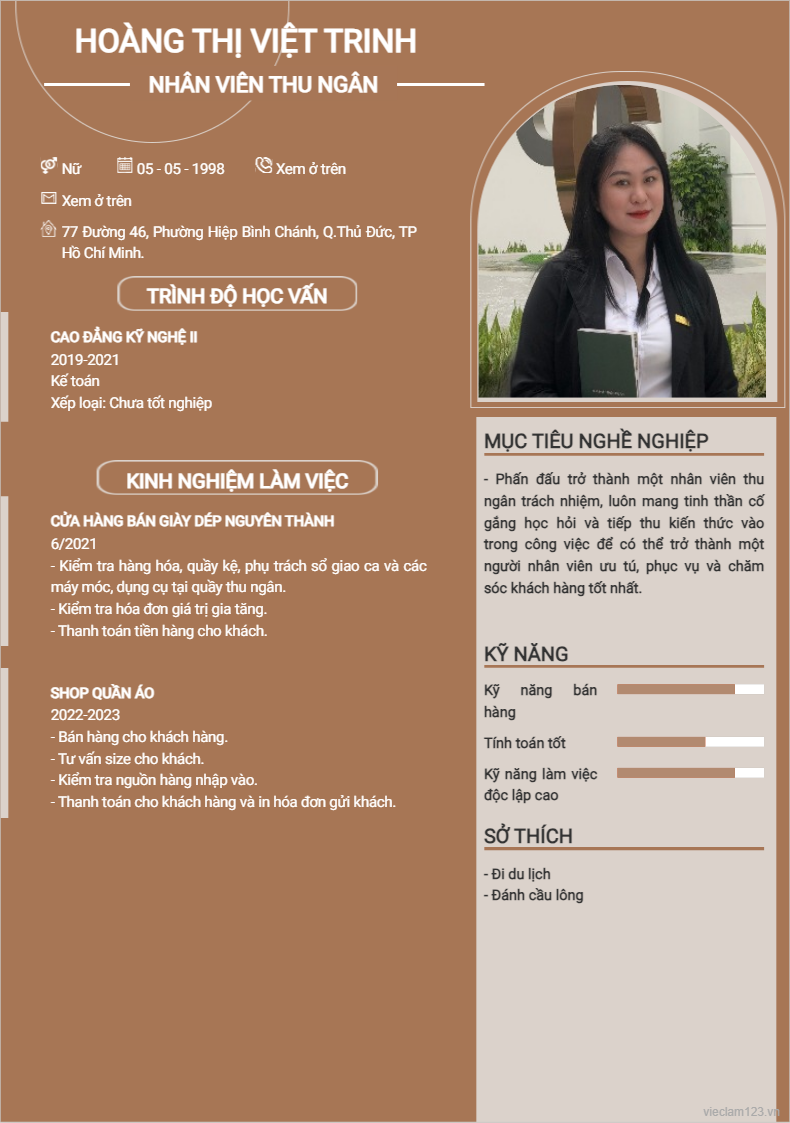 ảnh cv