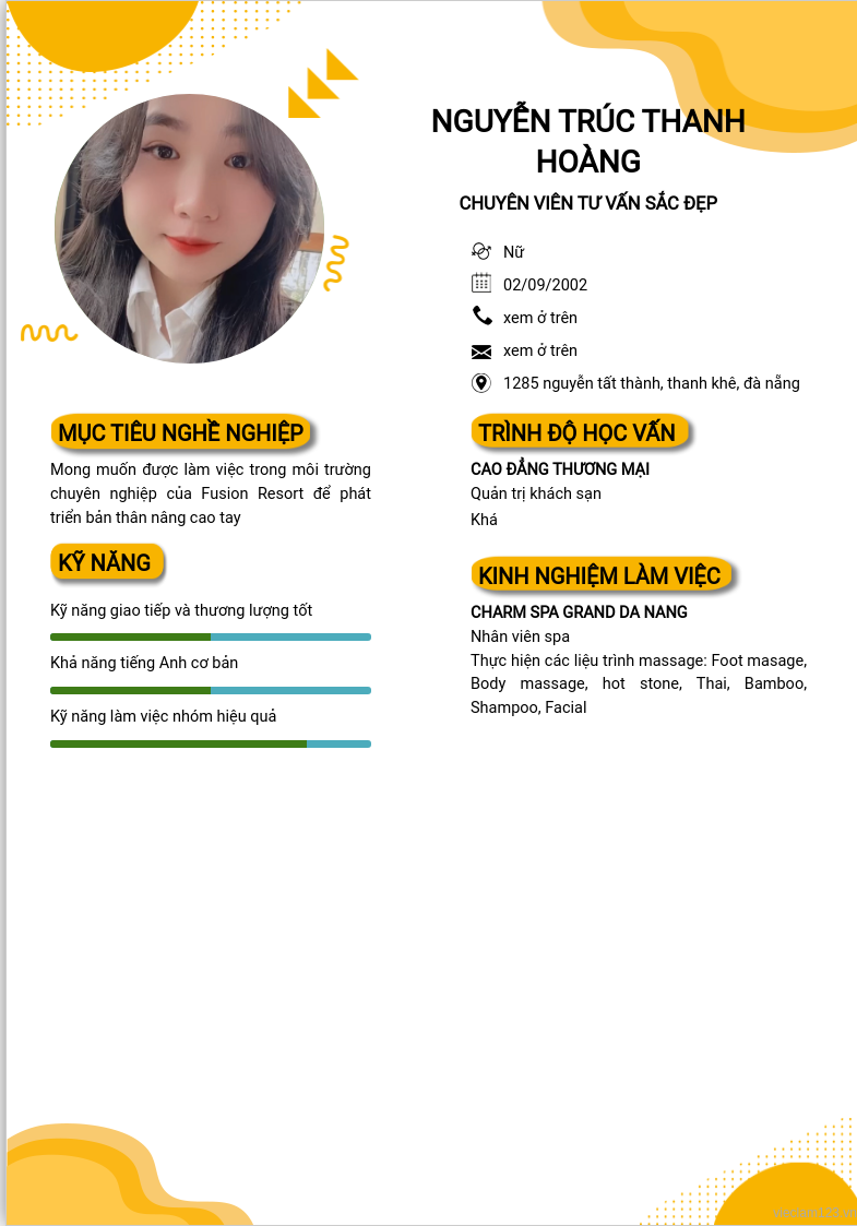 ảnh cv