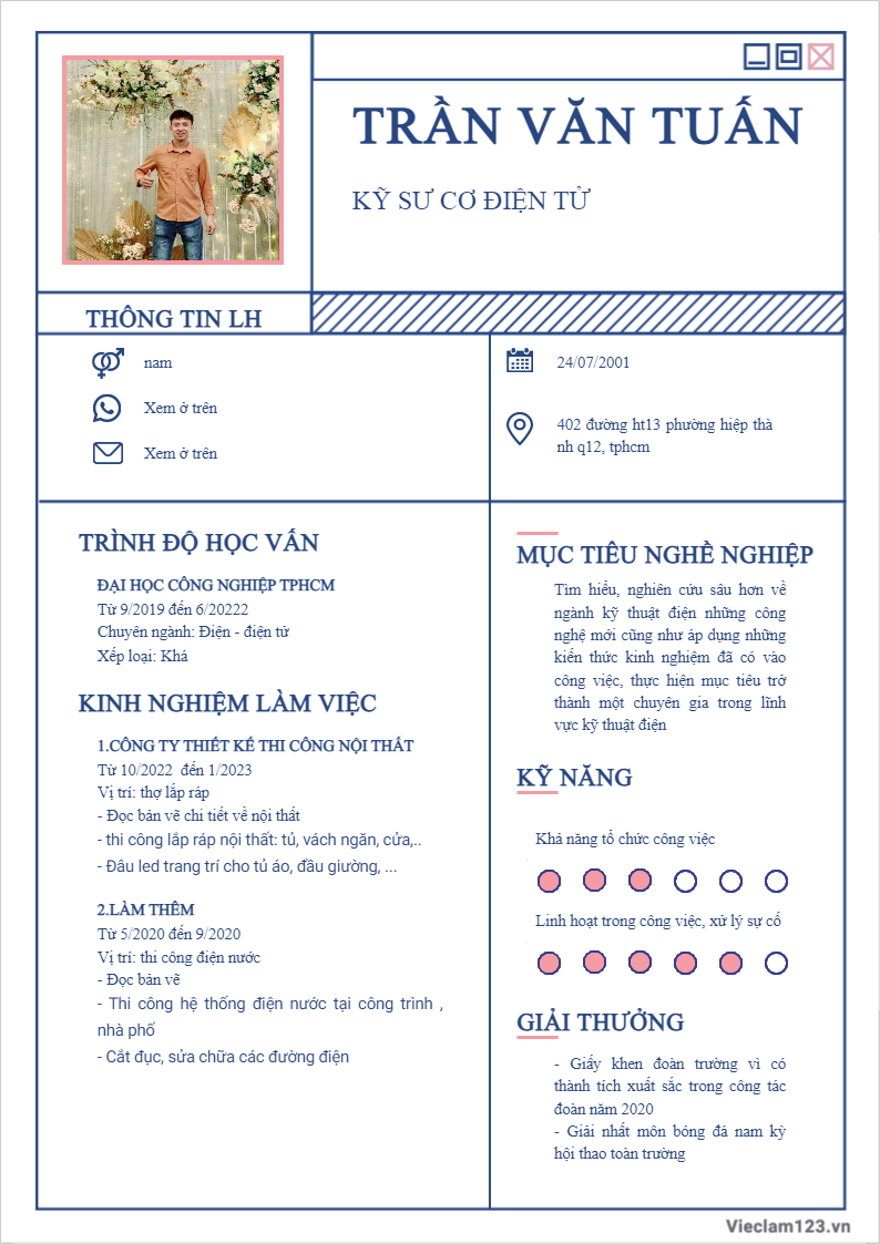 ảnh cv