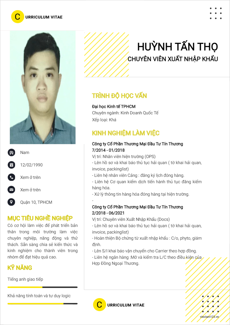 ảnh cv