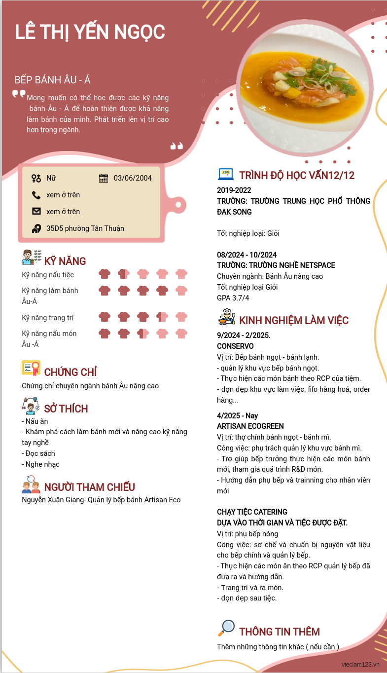 ảnh cv