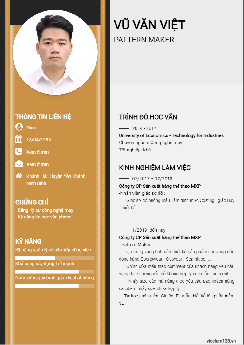 ảnh cv