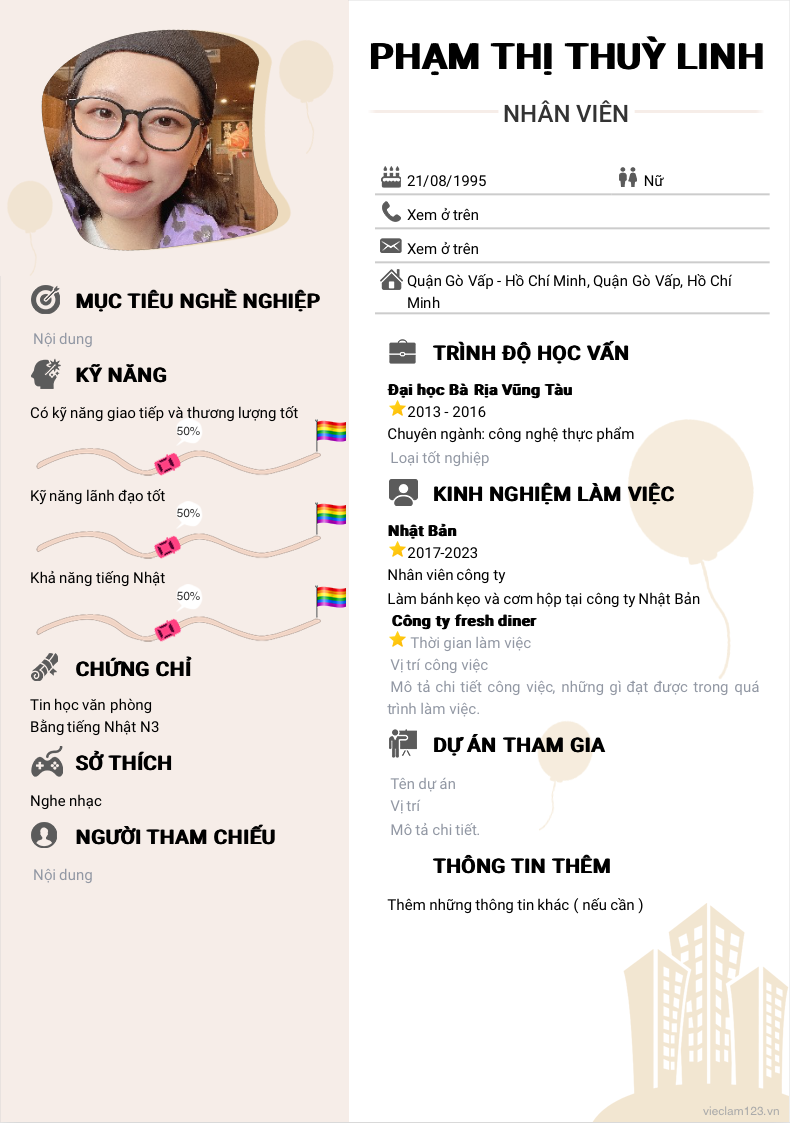 ảnh cv