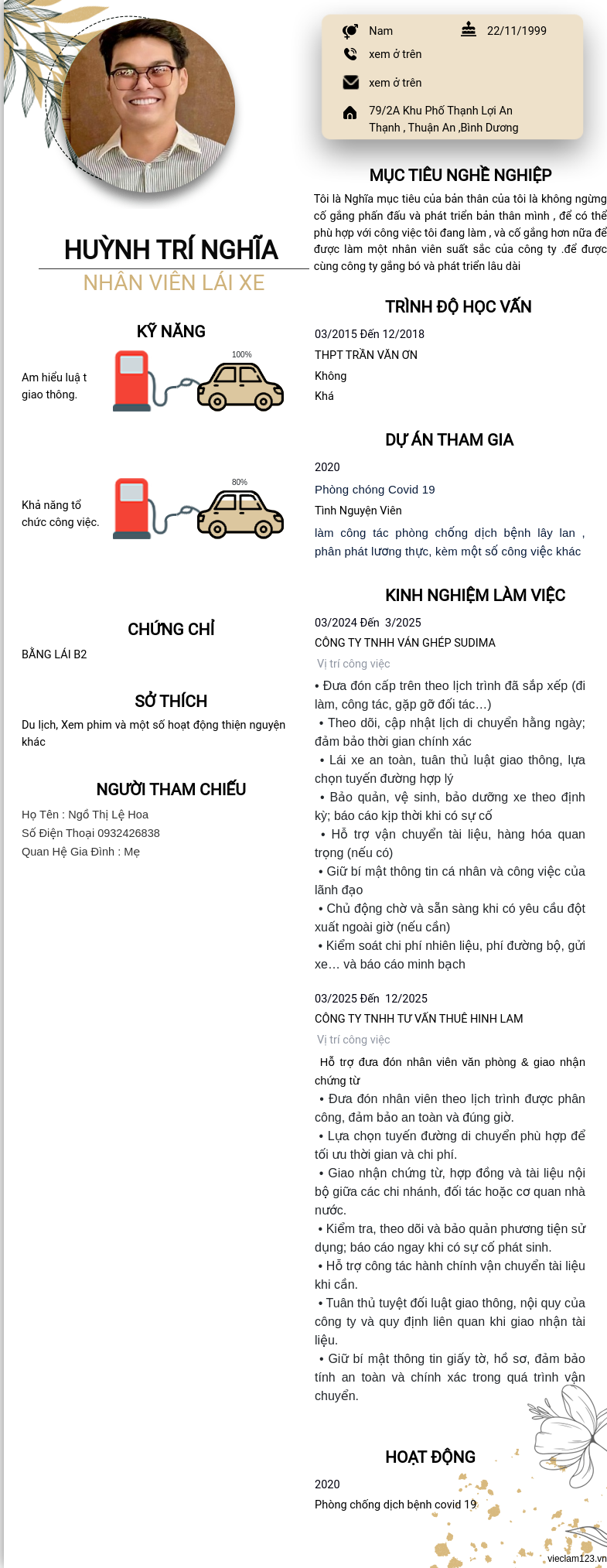ảnh cv