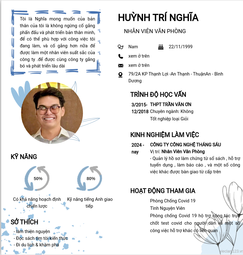 ảnh cv