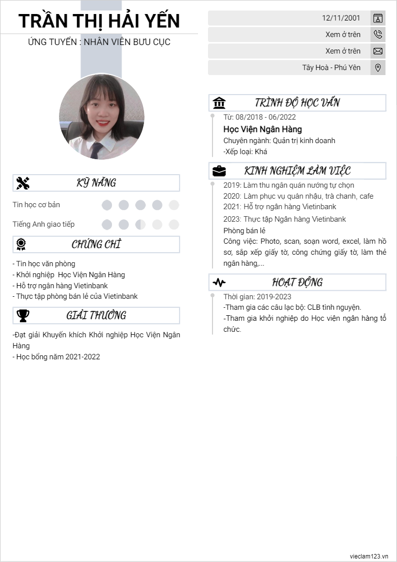 ảnh cv