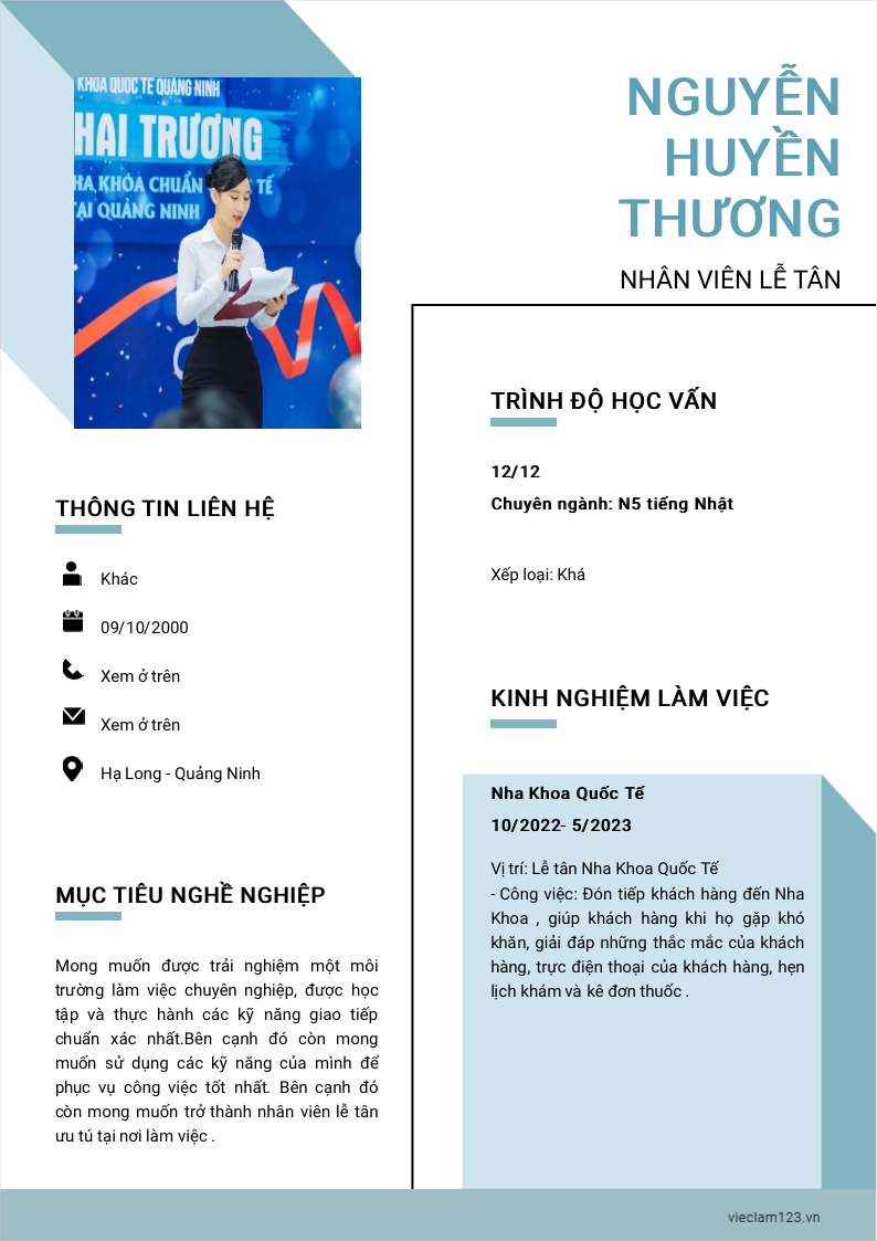 ảnh cv