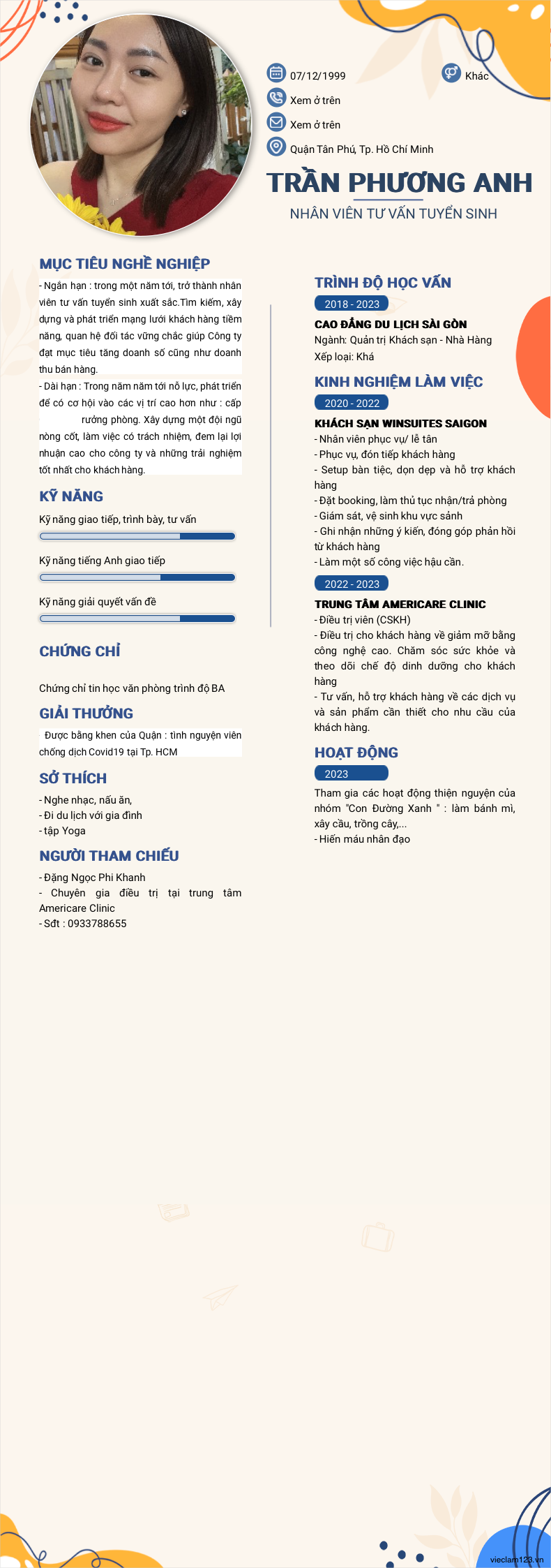 ảnh cv