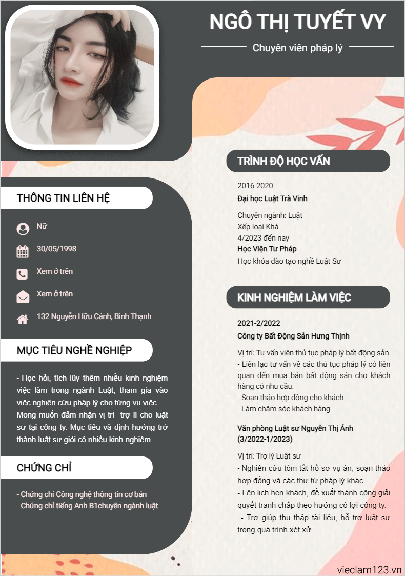 ảnh cv