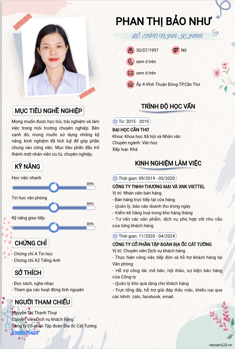 ảnh cv