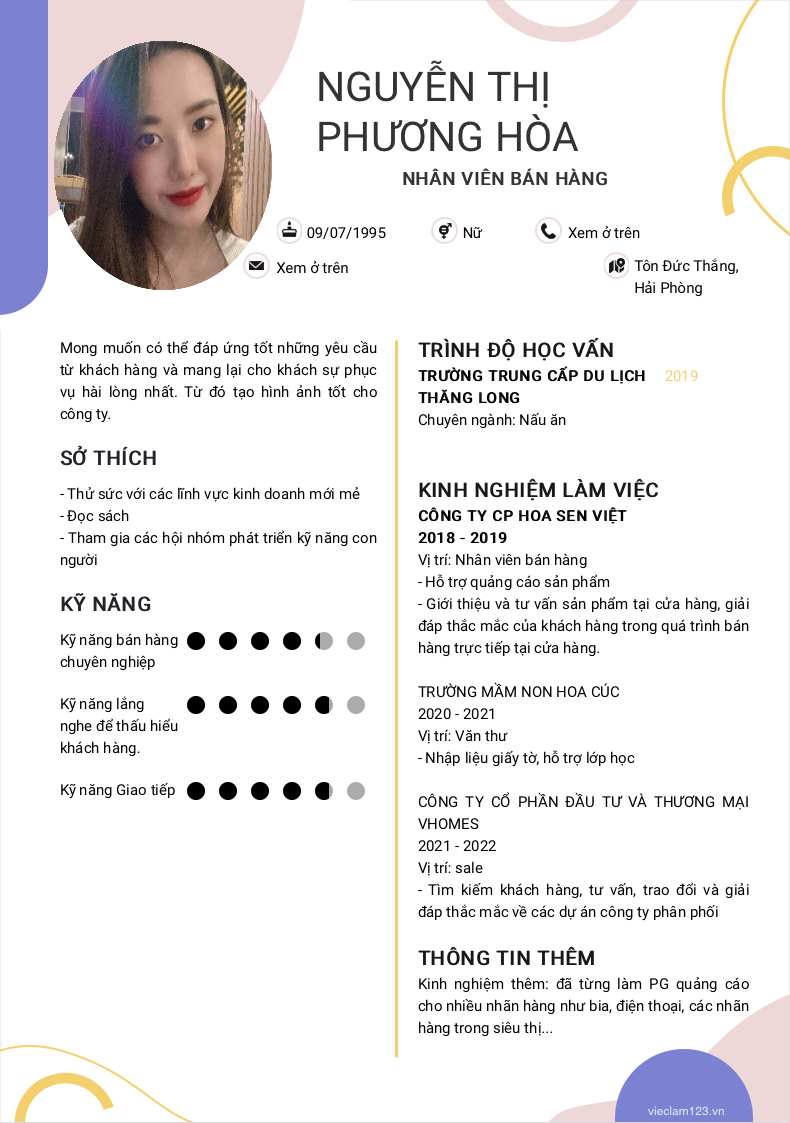 ảnh cv