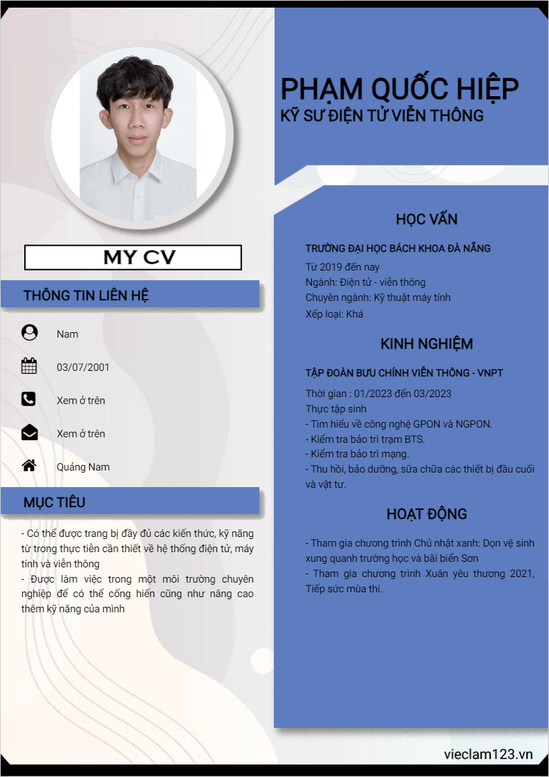 ảnh cv