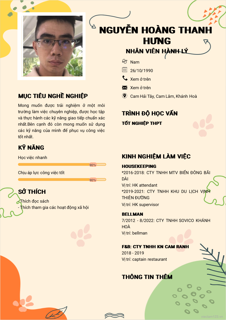 ảnh cv