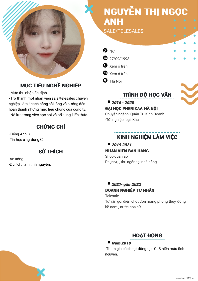 ảnh cv