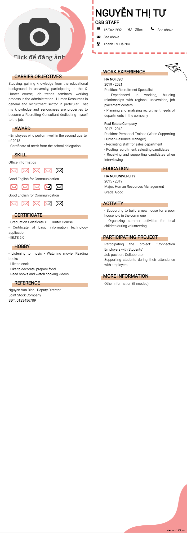 ảnh cv