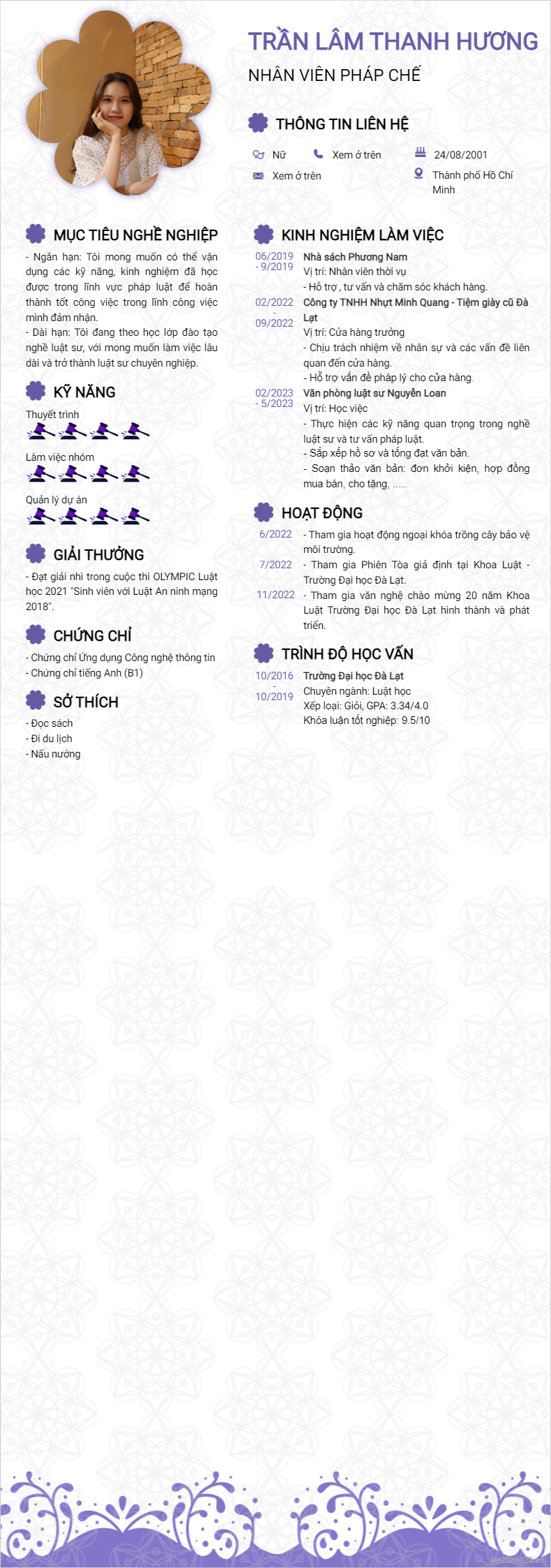 ảnh cv