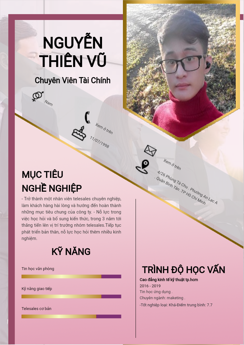 ảnh cv