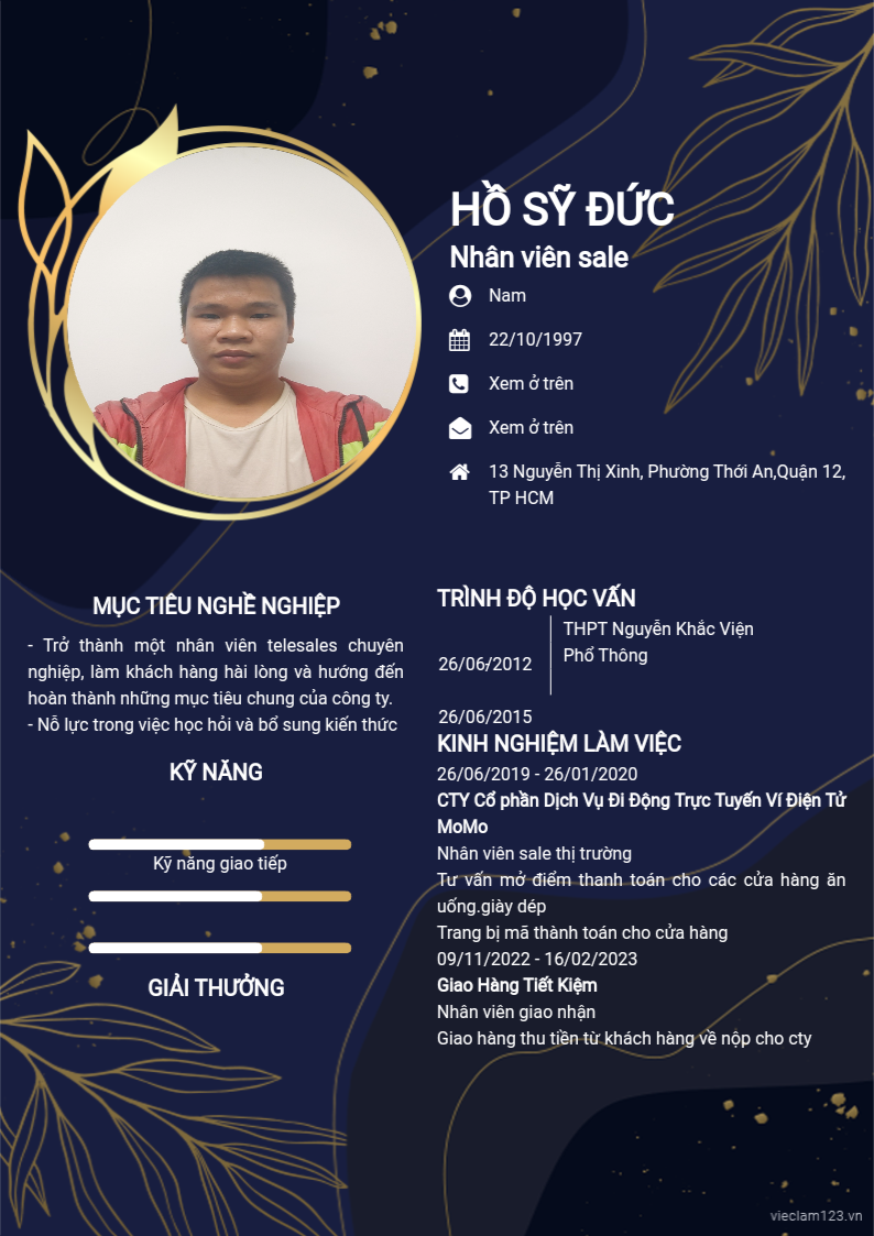 ảnh cv